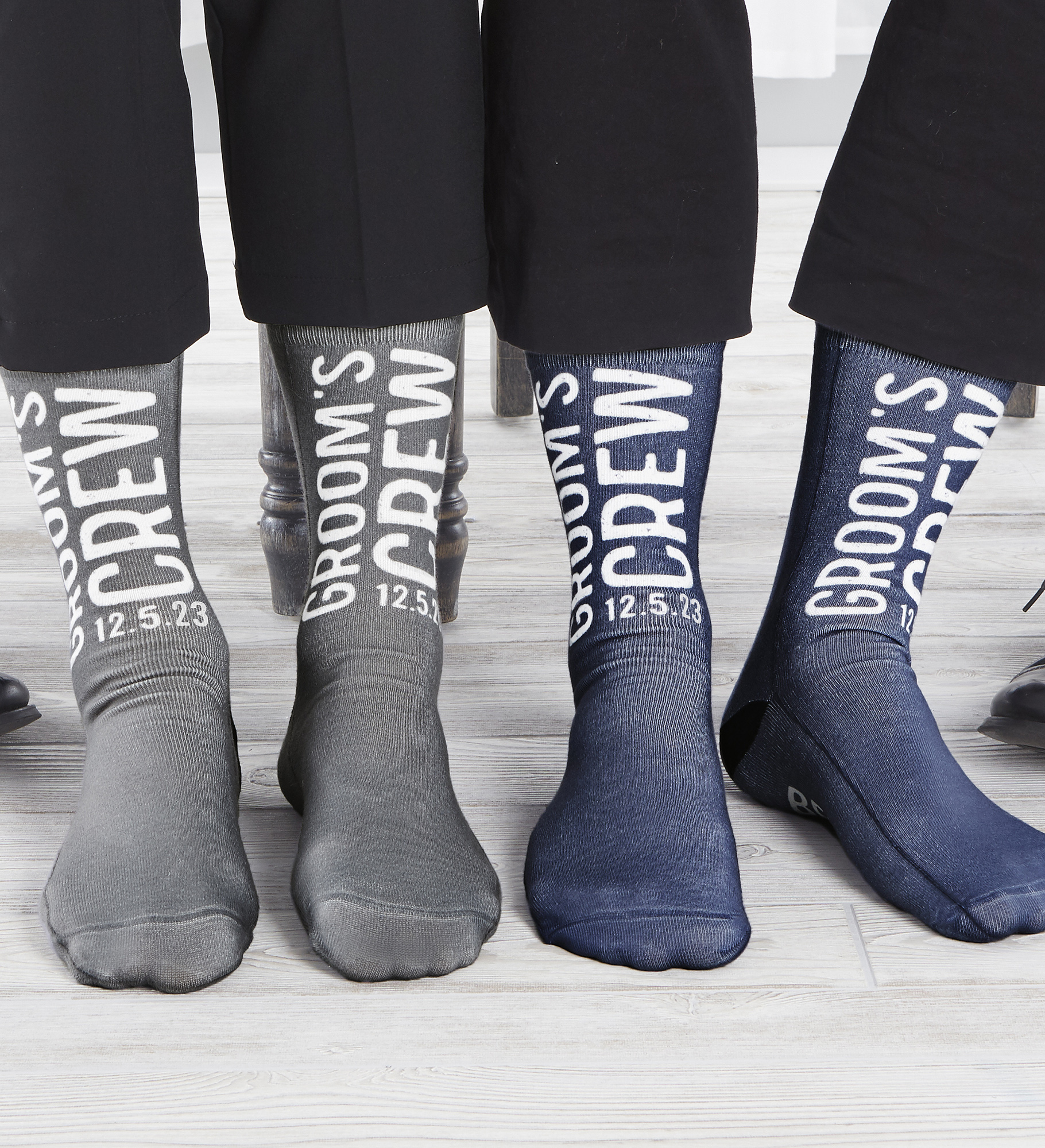 Groom's Crew Personalized Wedding Adult Socks